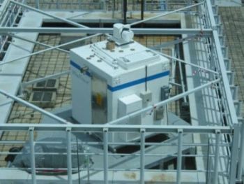 The LIDAR on the roof-top of the Air Traffic Control Complex at Chek Lap Kok
