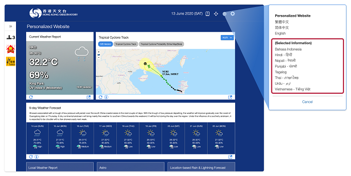 Launched a new personalised weather website
