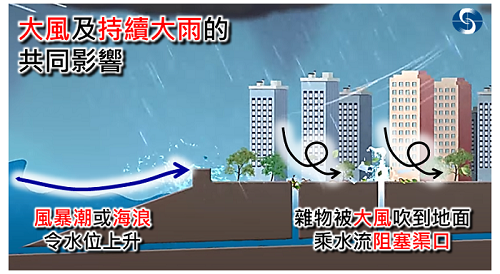 熱帶氣旋可以帶來強風、大雨、風暴潮、海浪等惡劣天氣並產生顯著共同影響