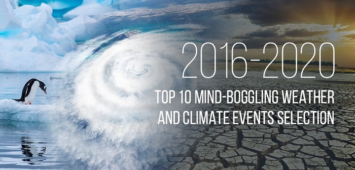 Top 10 Mind-boggling Weather and Climate Events 2016-2020