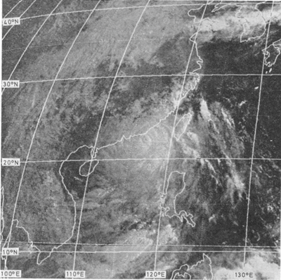 GMS-1 visible picture of Typhoon Hope taken around 9.00 a.m. on 2 August 1979
