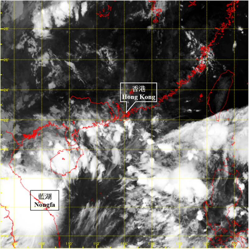Infra-red satellite imagery at around 8 a.m. on 30 August 2025.