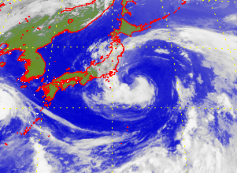 Satellite picture of Tropical Storm Nepartak (2108)