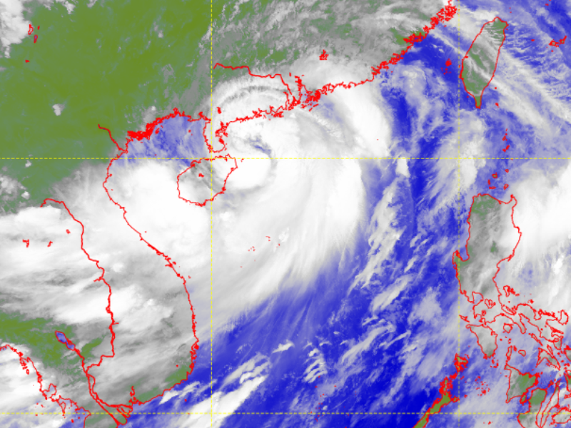 Satellite picture of Typhoon Chaba (2203)