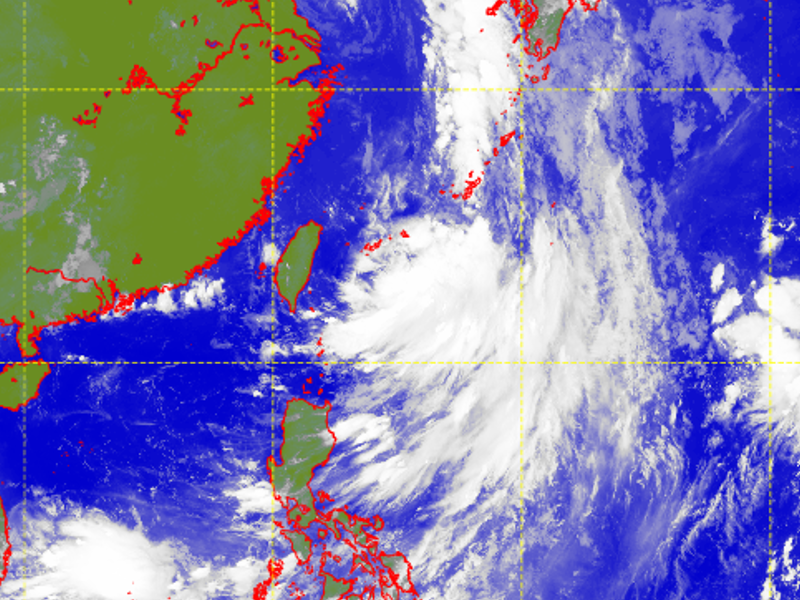 Satellite picture of Tropical Storm Trases (2206)