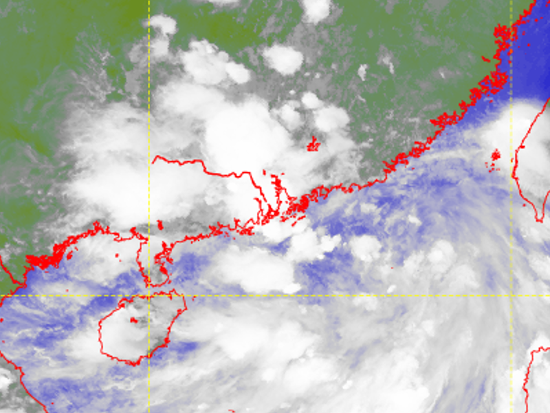 Satellite picture of Tropical Depression (3 - 4 August)