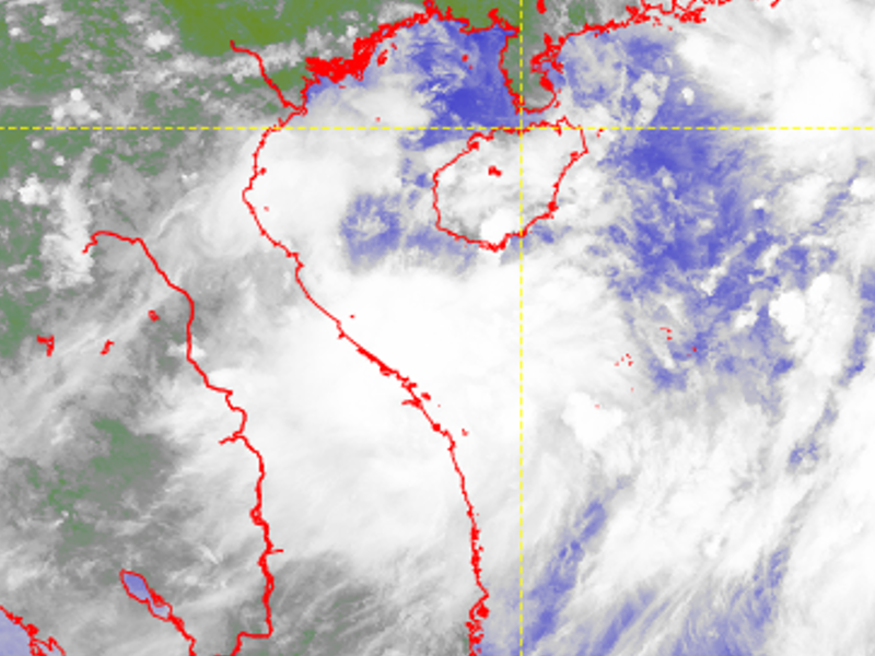 Satellite picture of Tropical Storm Mulan (2207)