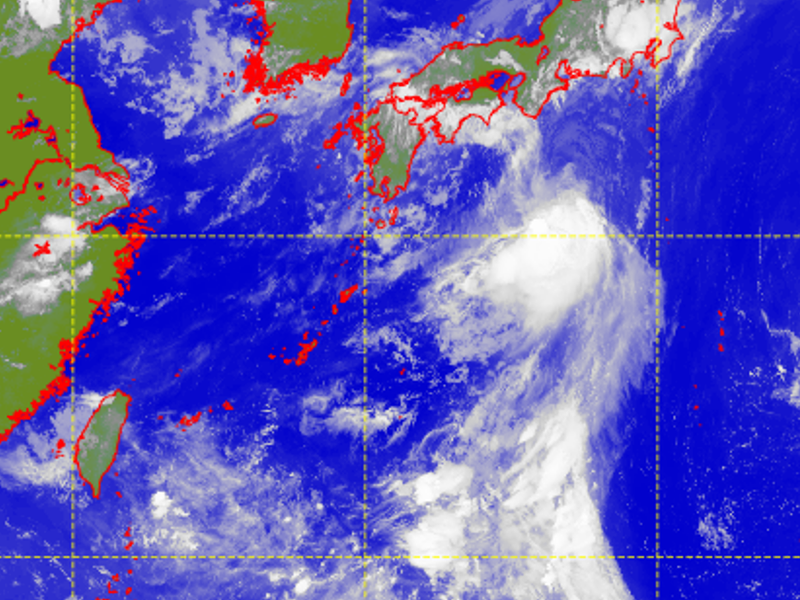 Satellite picture of Tropical Storm Meari (2208)