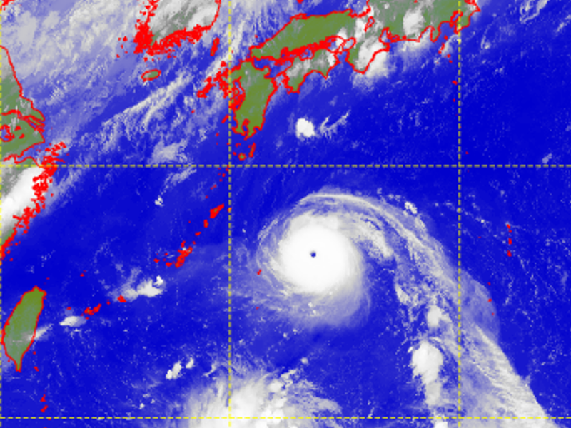 Satellite picture of Super Typhoon Hinnamnor (2211)