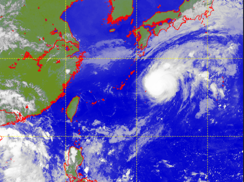 Satellite picture of Typhoon Roke (2218)