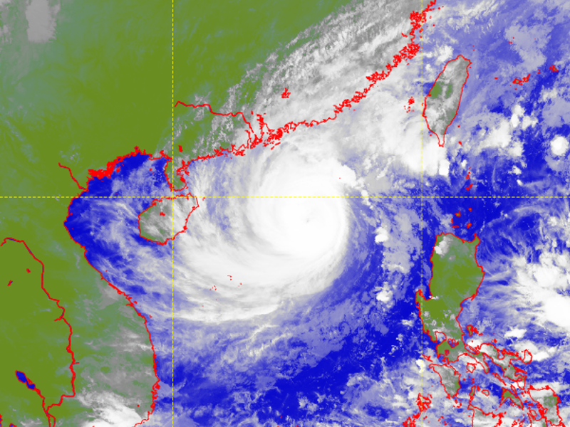 Satellite picture of Typhoon Nesat (2220)