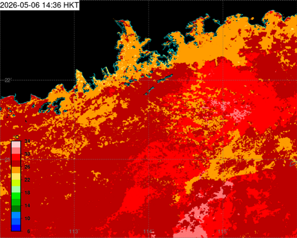 Fig. 4 Sea surface temperature image based on the JPSS of the U.S. NOAA