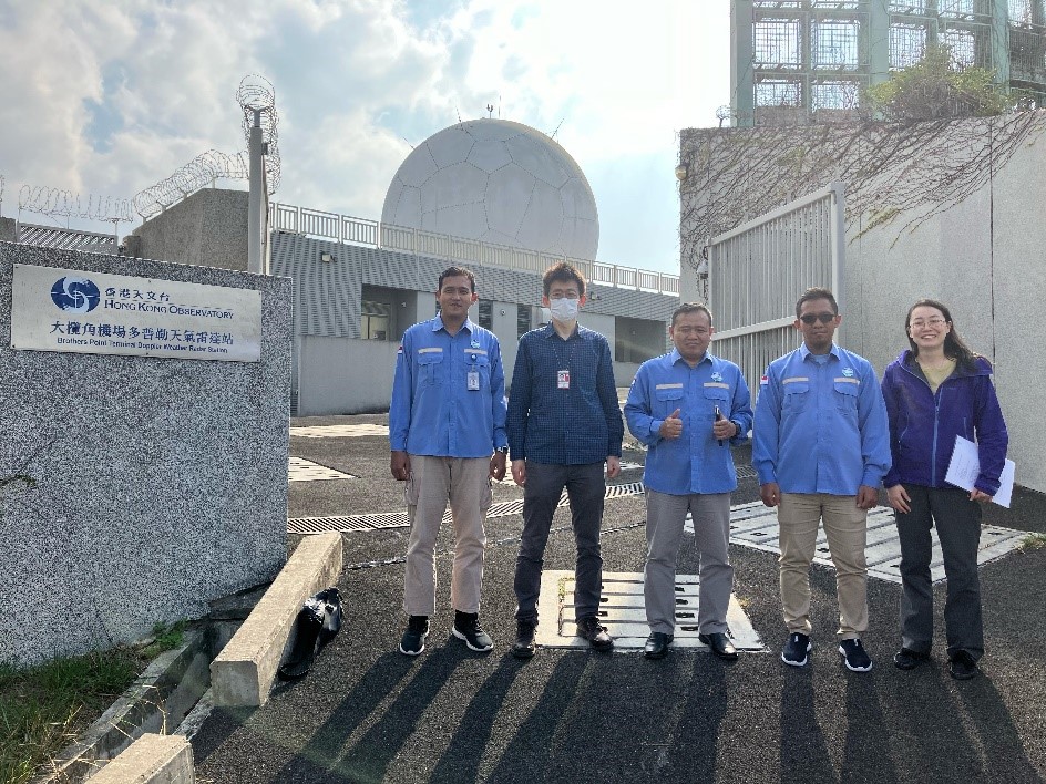 The delegation visited the Terminal Doppler Weather Radar station at Brothers Point