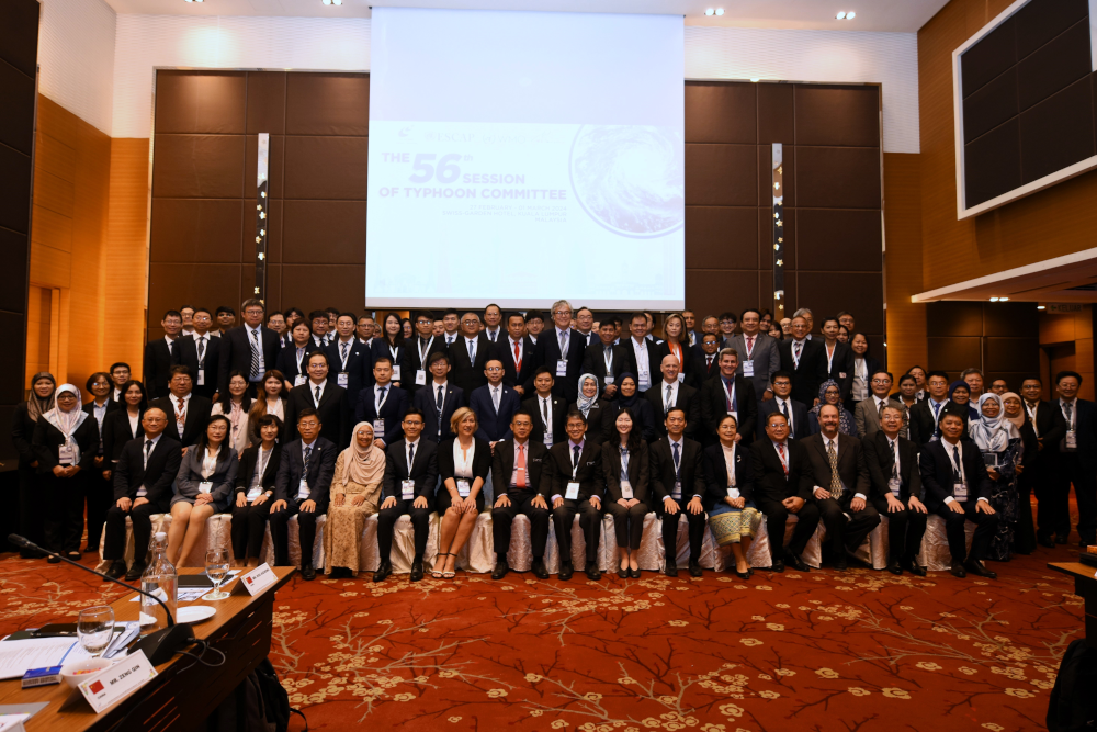 Participants of the 56th Session of the ESCAP/WMO Typhoon Committee held in Kuala Lumpur, Malaysia.