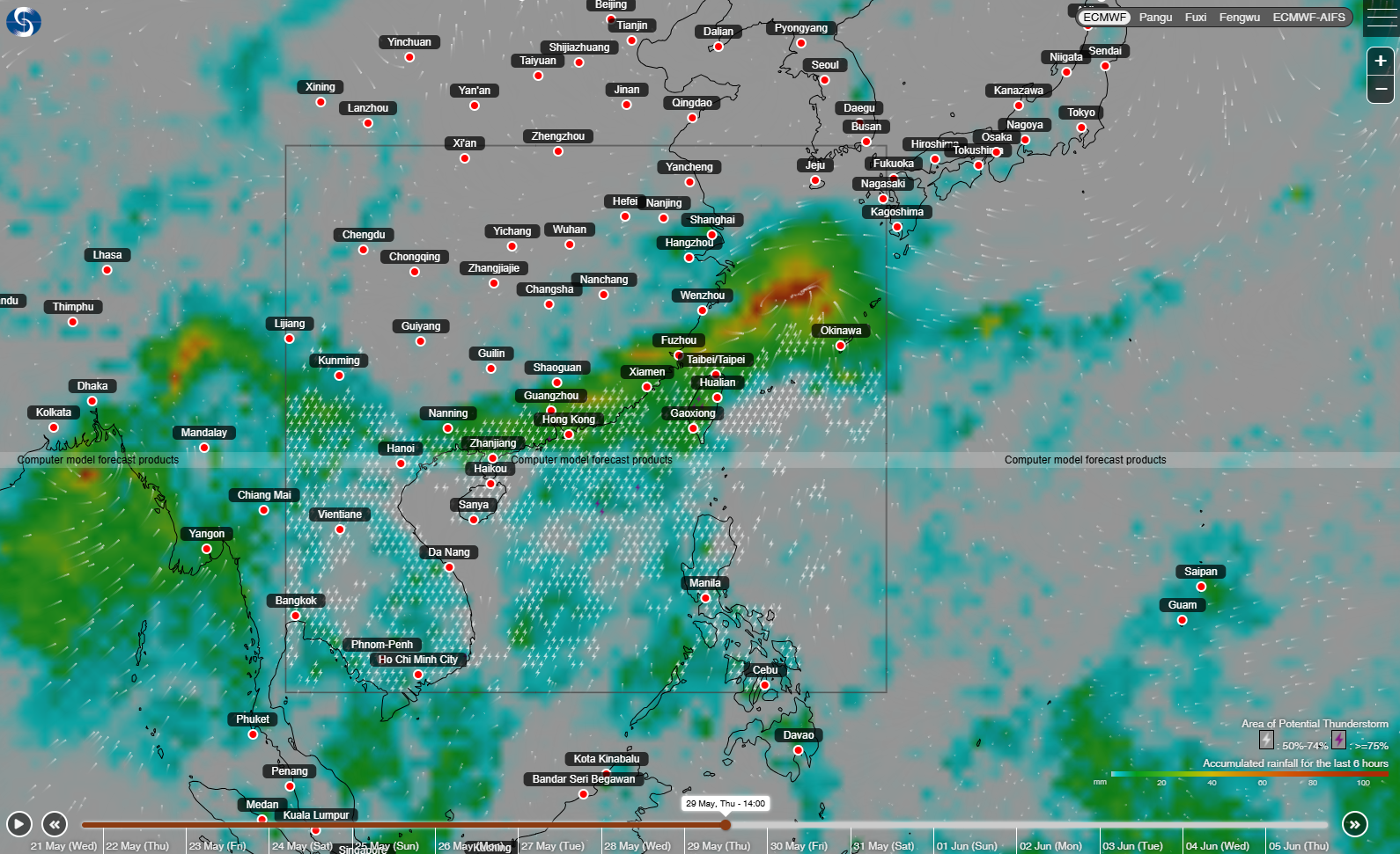More computer model forecast products available on “Earth Weather”